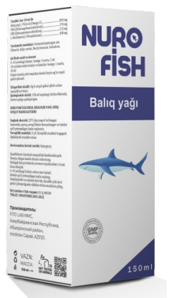 NURO FİSH  (Balıq yağı) 150 ml məhlul
